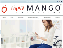 Tablet Screenshot of liquidmango.com.au